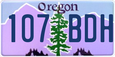 OR license plate 107BDH