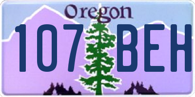 OR license plate 107BEH