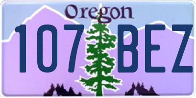 OR license plate 107BEZ