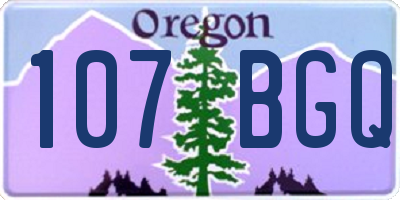 OR license plate 107BGQ