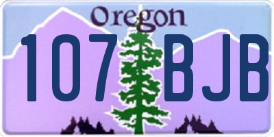 OR license plate 107BJB