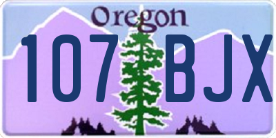 OR license plate 107BJX