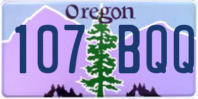 OR license plate 107BQQ