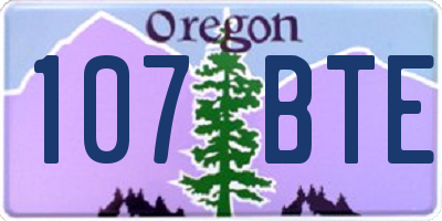 OR license plate 107BTE