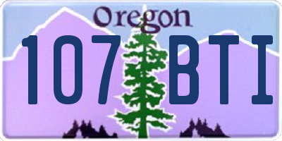 OR license plate 107BTI