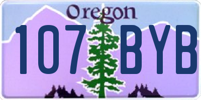 OR license plate 107BYB
