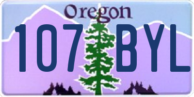 OR license plate 107BYL