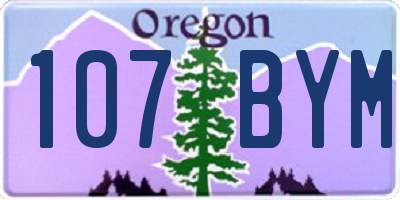 OR license plate 107BYM