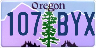 OR license plate 107BYX