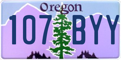 OR license plate 107BYY