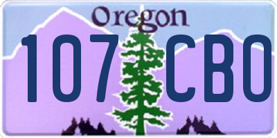 OR license plate 107CBO