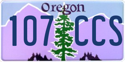 OR license plate 107CCS