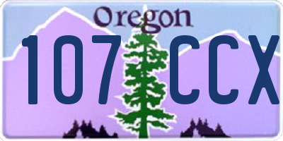 OR license plate 107CCX