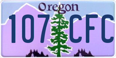 OR license plate 107CFC