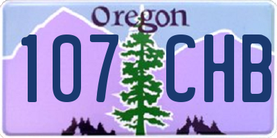 OR license plate 107CHB