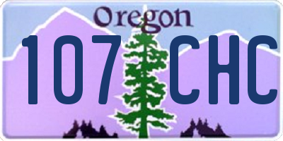 OR license plate 107CHC