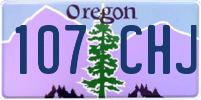 OR license plate 107CHJ