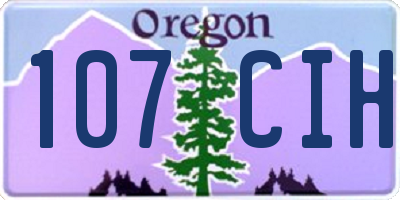 OR license plate 107CIH