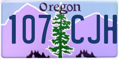 OR license plate 107CJH