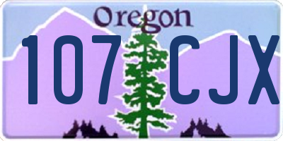 OR license plate 107CJX