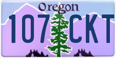 OR license plate 107CKT