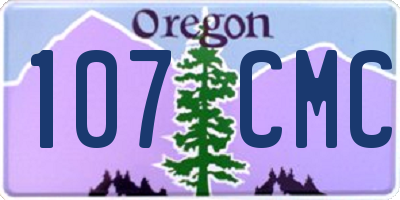 OR license plate 107CMC