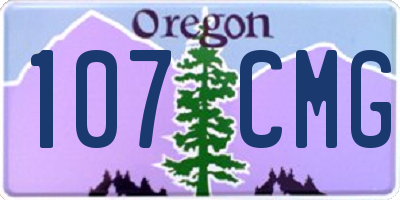 OR license plate 107CMG