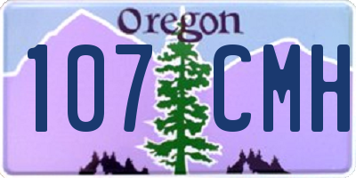 OR license plate 107CMH