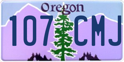 OR license plate 107CMJ