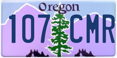 OR license plate 107CMR