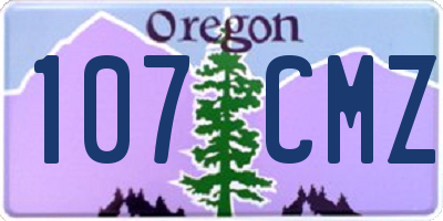 OR license plate 107CMZ
