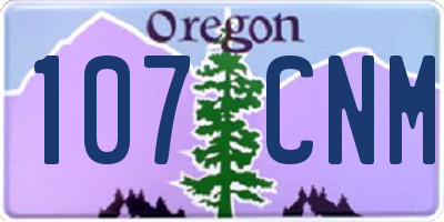 OR license plate 107CNM