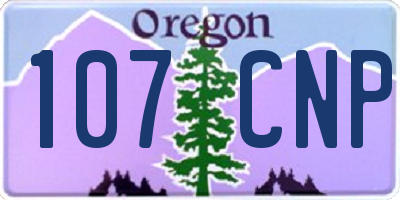 OR license plate 107CNP