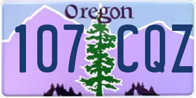 OR license plate 107CQZ
