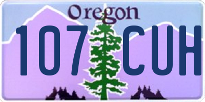 OR license plate 107CUH