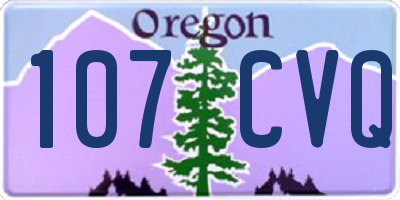 OR license plate 107CVQ