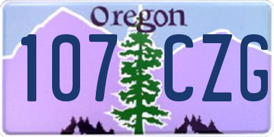 OR license plate 107CZG