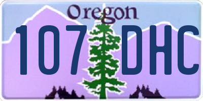 OR license plate 107DHC