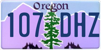 OR license plate 107DHZ