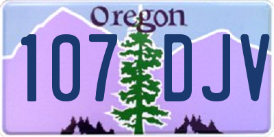 OR license plate 107DJV