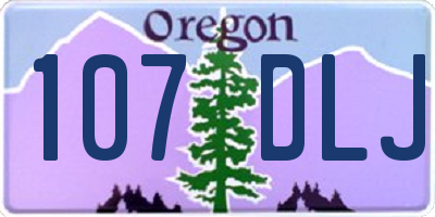 OR license plate 107DLJ