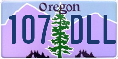 OR license plate 107DLL