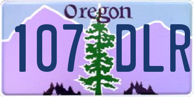 OR license plate 107DLR