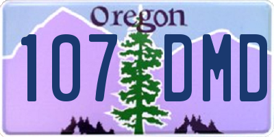 OR license plate 107DMD