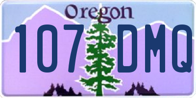 OR license plate 107DMQ