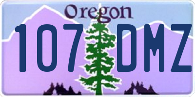 OR license plate 107DMZ