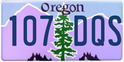 OR license plate 107DQS