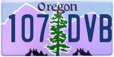 OR license plate 107DVB