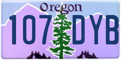 OR license plate 107DYB