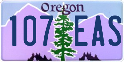 OR license plate 107EAS